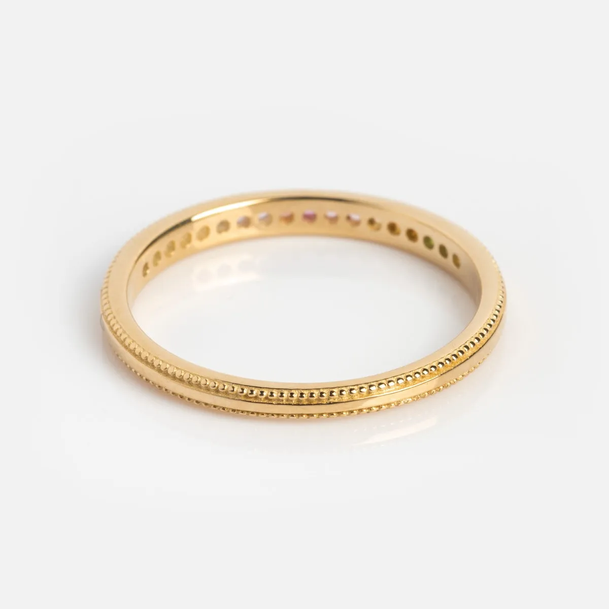 Solid Gold Live by the Sun Rainbow Ring