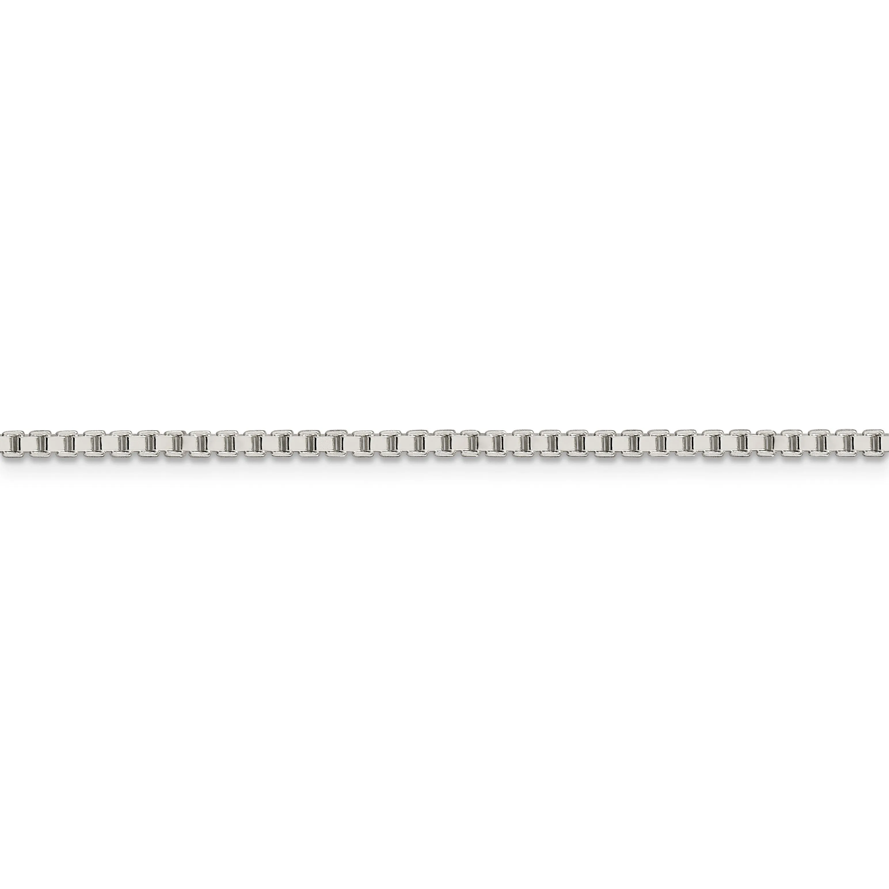 Sterling Silver Polish 1.90-mm Solid Box Chain