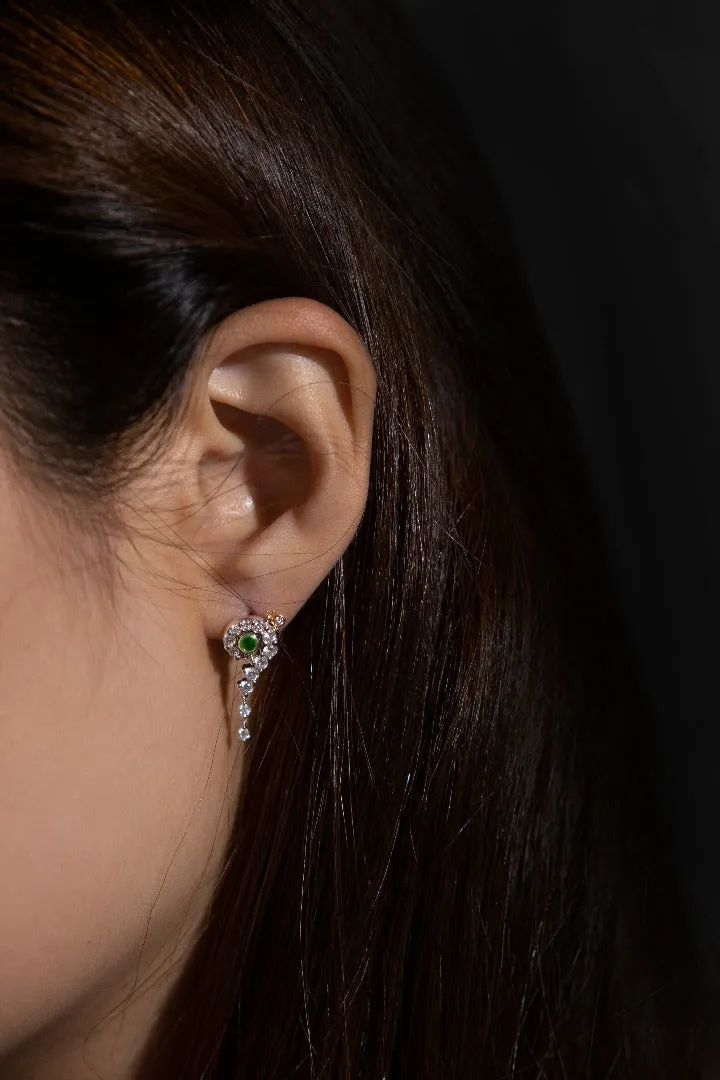 THIALH - FAUNA & FLORA - Tsavorite and Diamond Earrings (Customized Service)