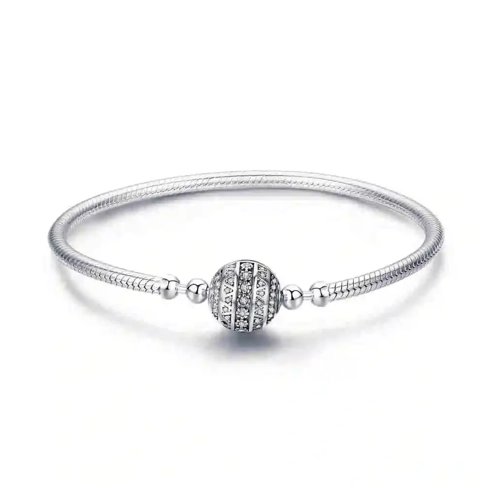 Trendy Round Charms Bangle Bracelet