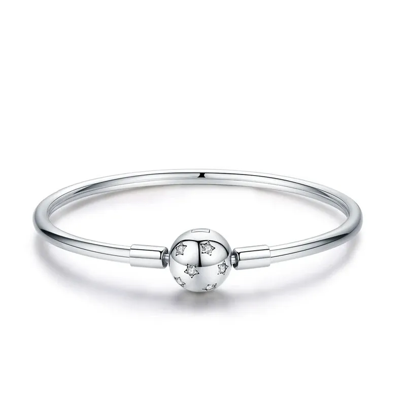 Trendy Round Charms Bangle Bracelet