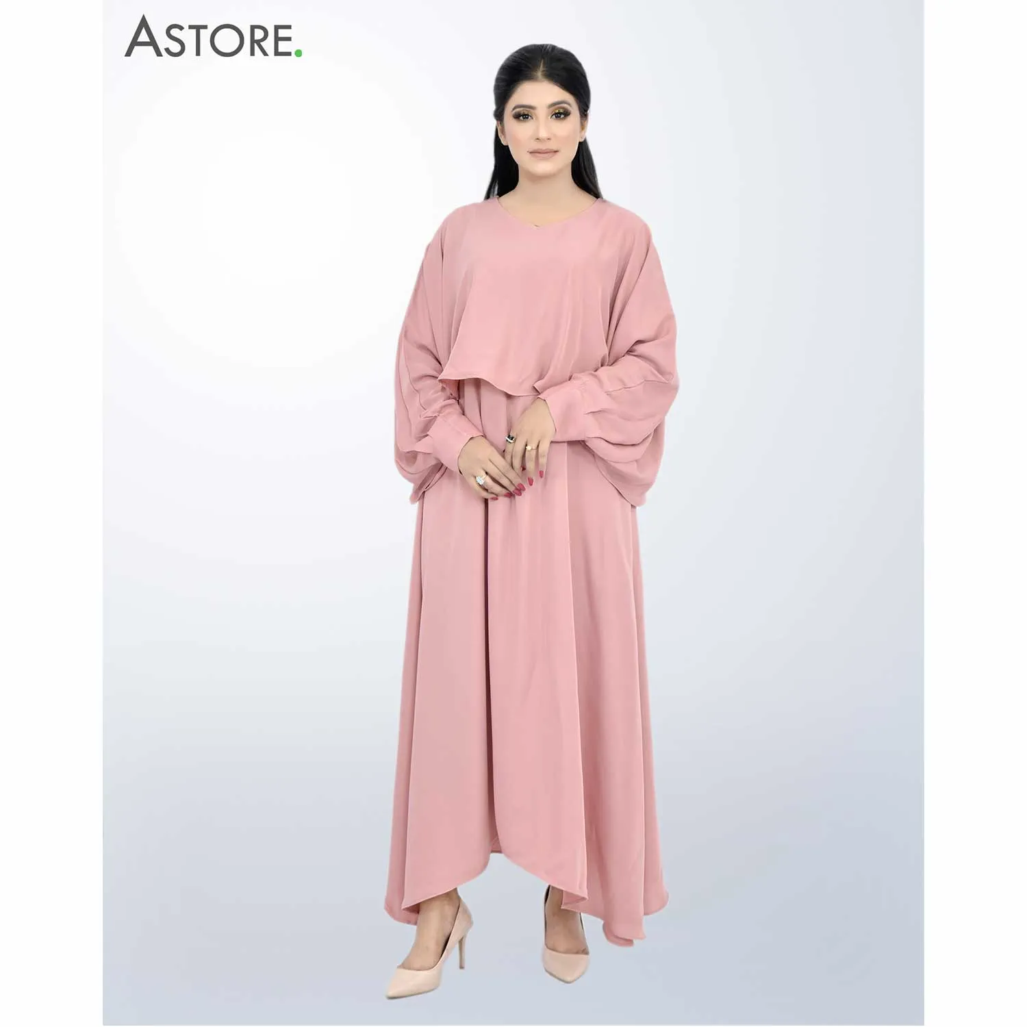 Wavy Maxi Dress (Pink Color)