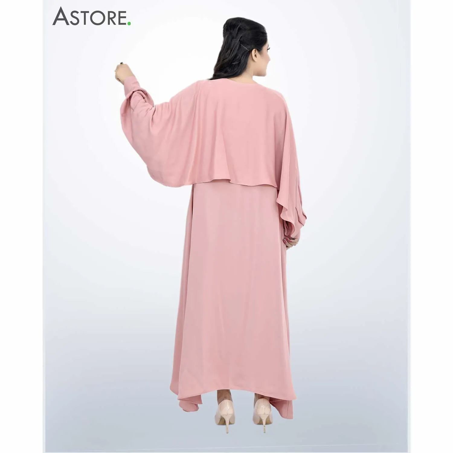 Wavy Maxi Dress (Pink Color)