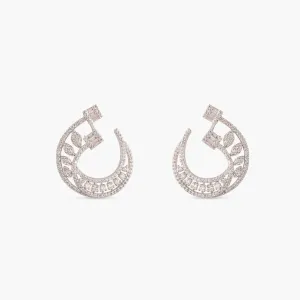 Zoya Nakshatra CZ Hoop Earrings